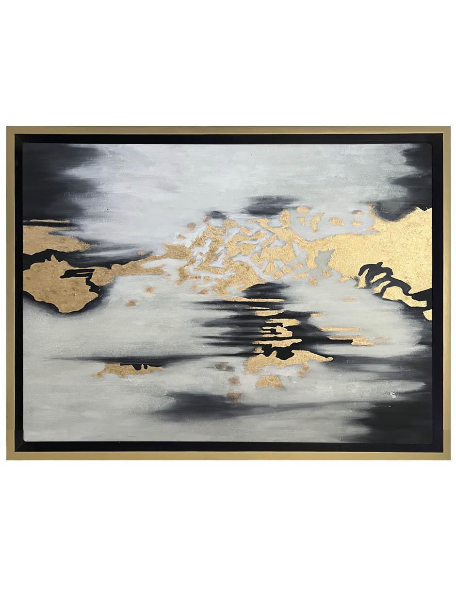 Pintura Lluvia De Oro ( Elaborada Totalmente A Mano) técnica mixta 3