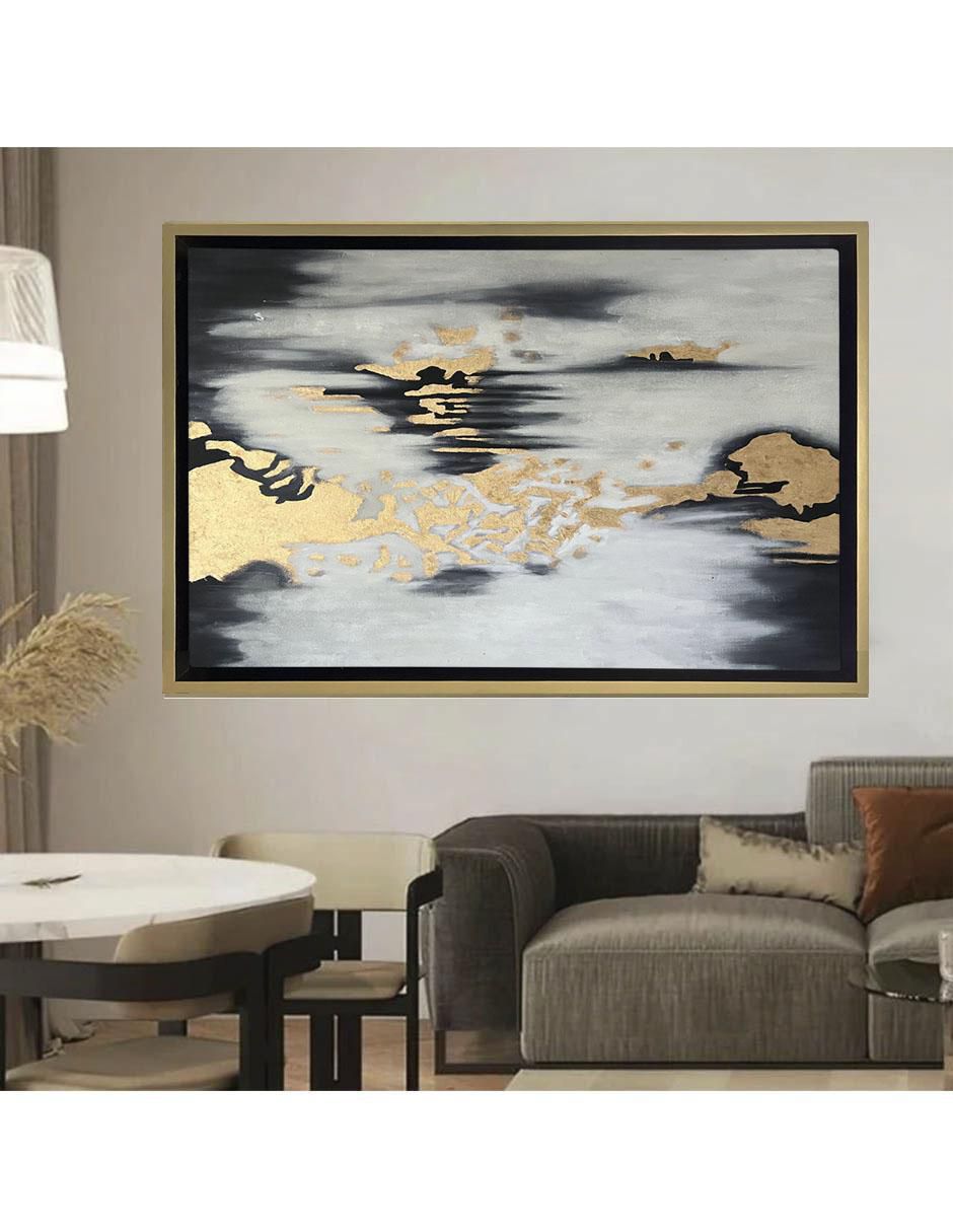 Pintura Lluvia De Oro ( Elaborada Totalmente A Mano) técnica mixta 5