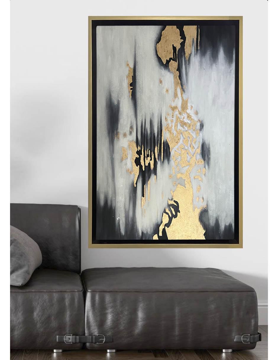 Pintura Lluvia De Oro ( Elaborada Totalmente A Mano) técnica mixta 6