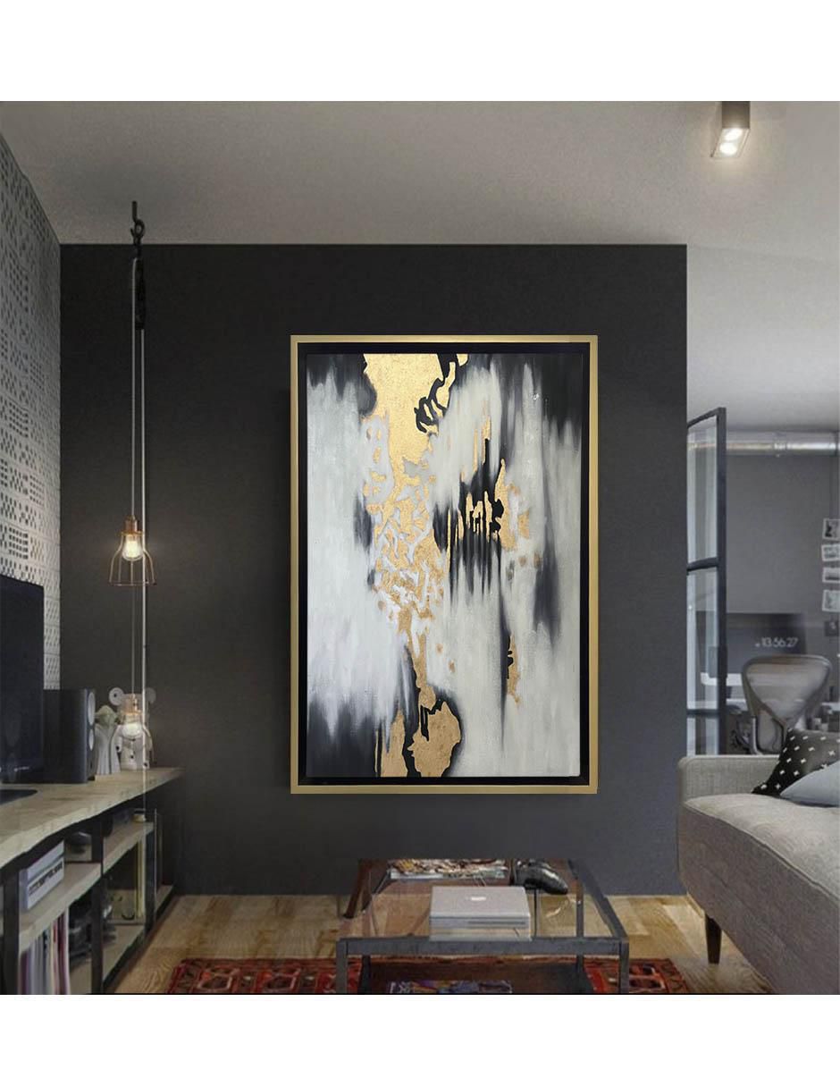 Pintura Lluvia De Oro ( Elaborada Totalmente A Mano) técnica mixta 8