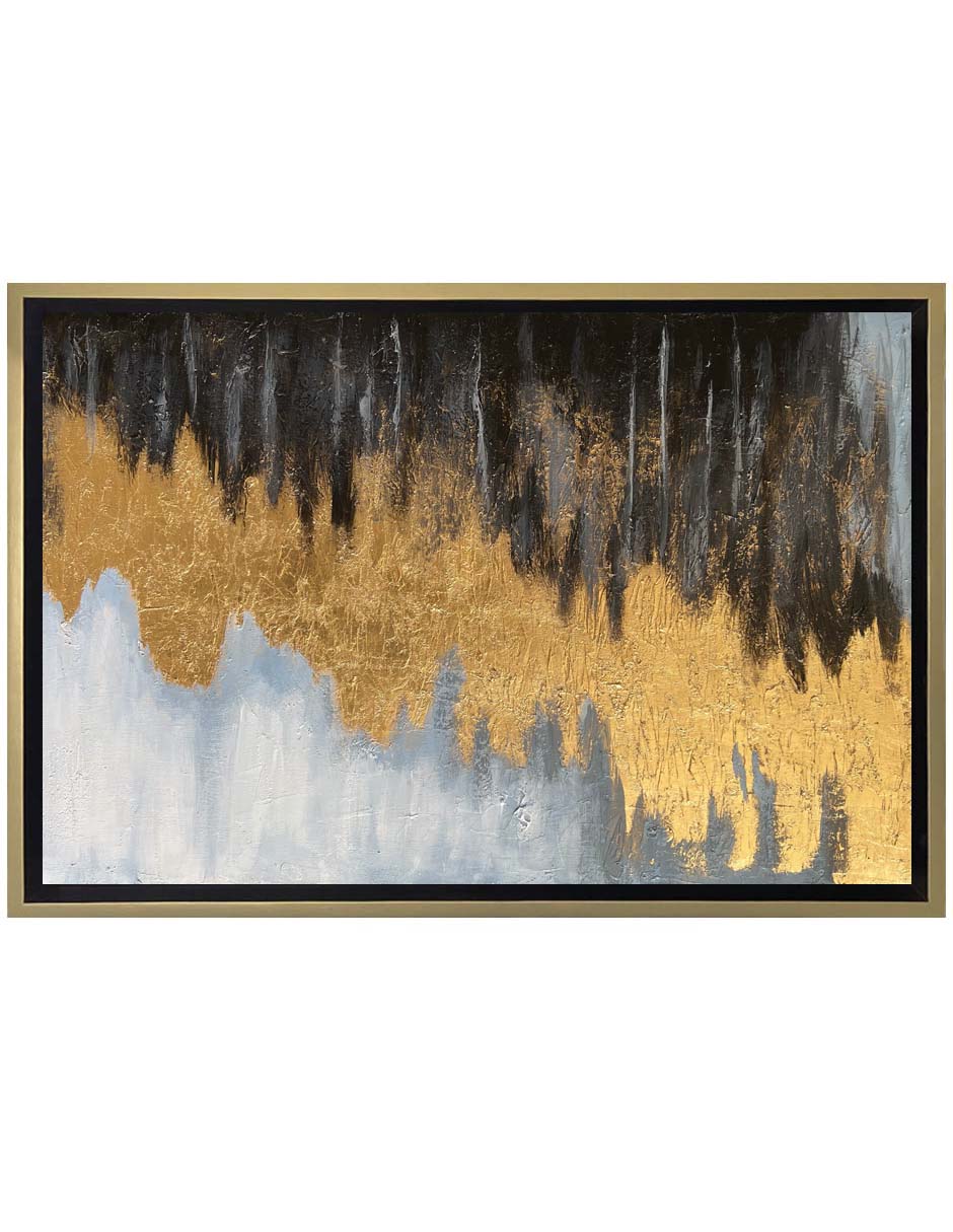 Pintura Golden Gay ( Elaborada Totalmente A Mano) técnica mixta 3