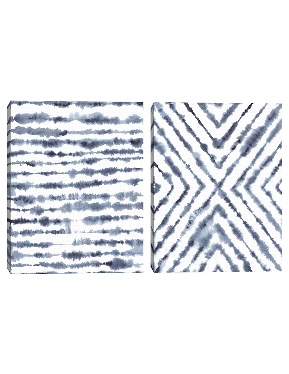 Pintura Shibori En Azul técnica mixta Shibori En Azul Pintura Shibori En Azul técnica mixta Shibori En Azul