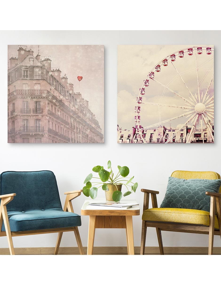 Pintura Corazón París técnica mixta Corazón París 2