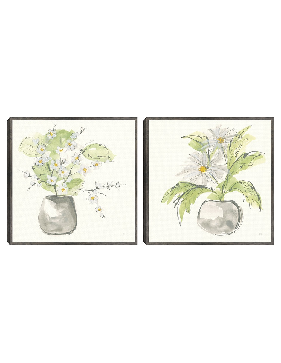 Pintura Planta técnica mixta Planta