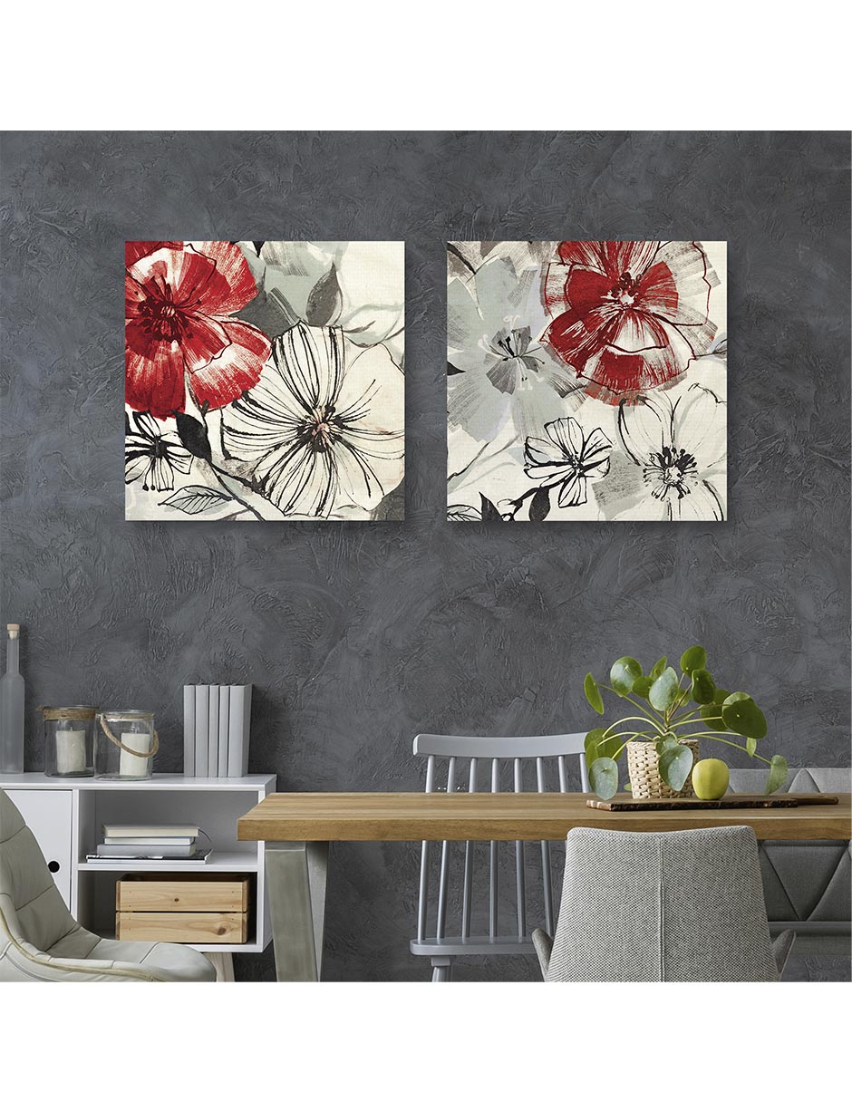 Pintura Gemas Rojas técnica mixta Gemas Rojas 2