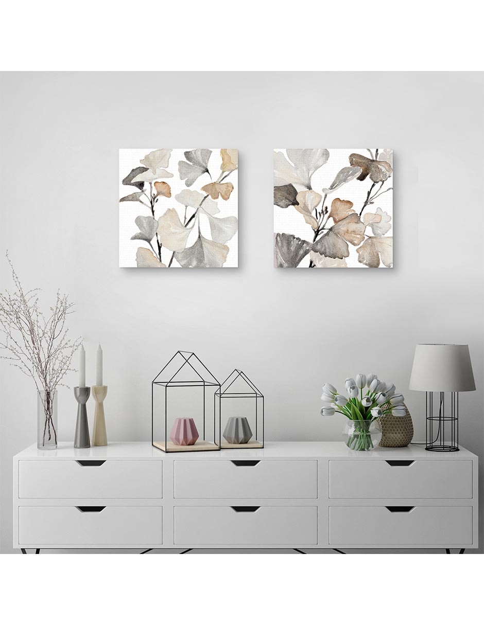 Pintura Tallos Neutros De Ginko I técnica mixta Tallos Neutros De Ginko I 2