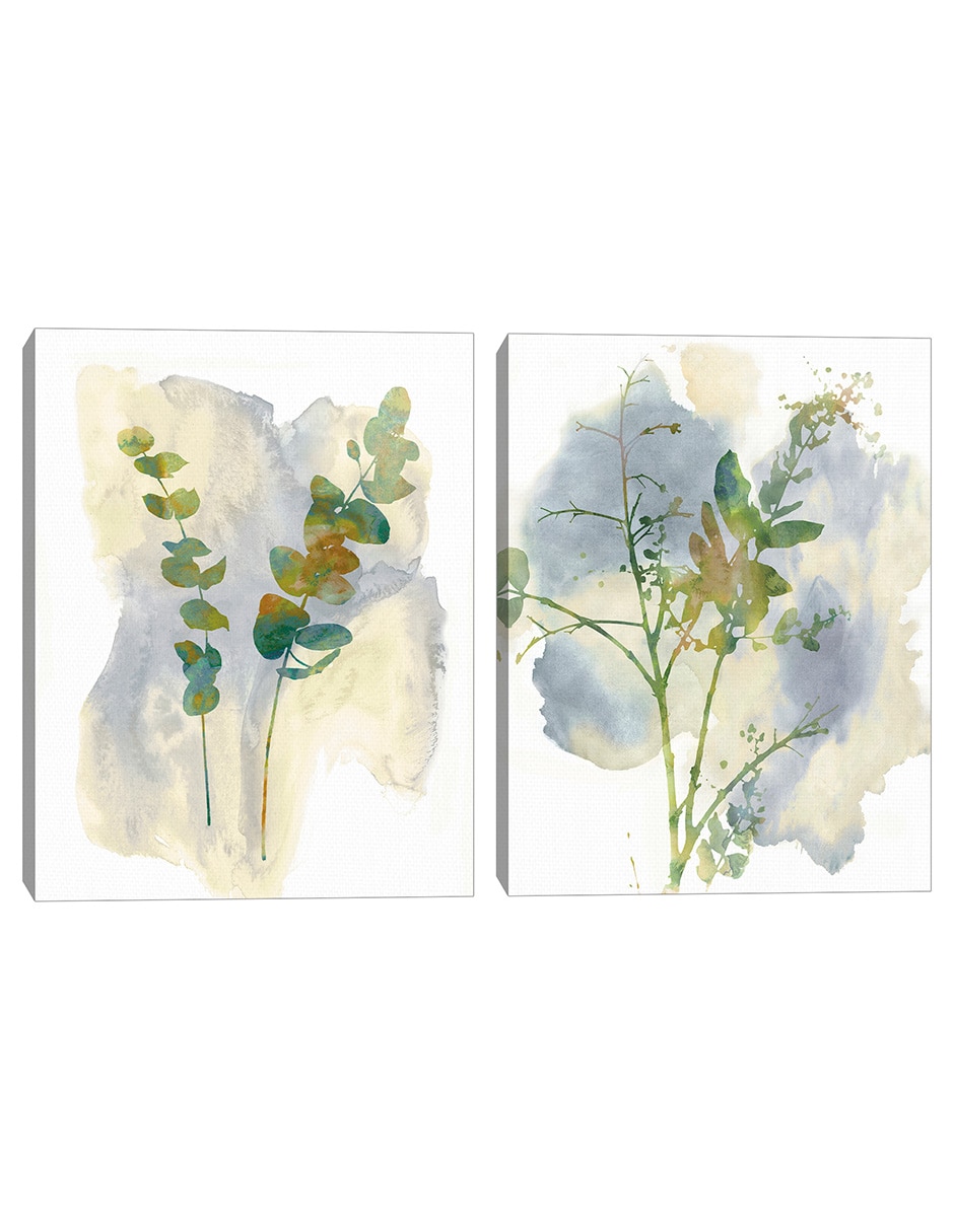 Pintura Duo De Flores Silvestres técnica mixta