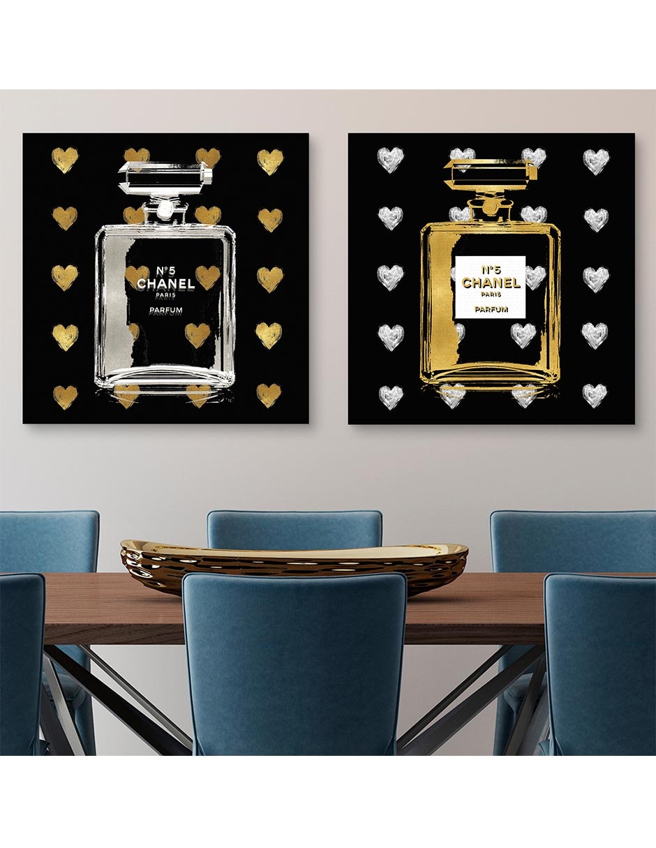 Pintura Corazones Dorados técnica mixta Corazones Dorados 2