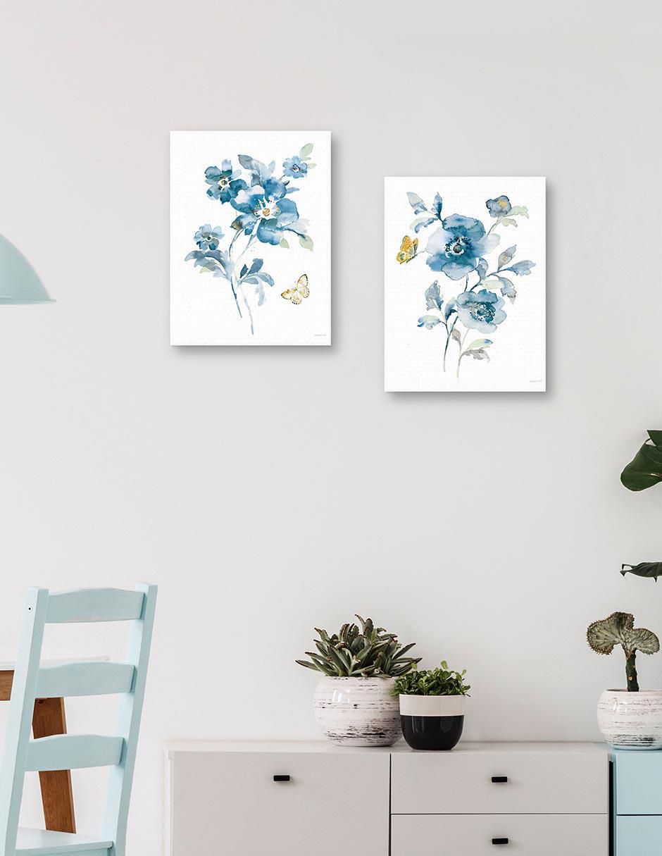 Pintura Blues of Summer mixta 4