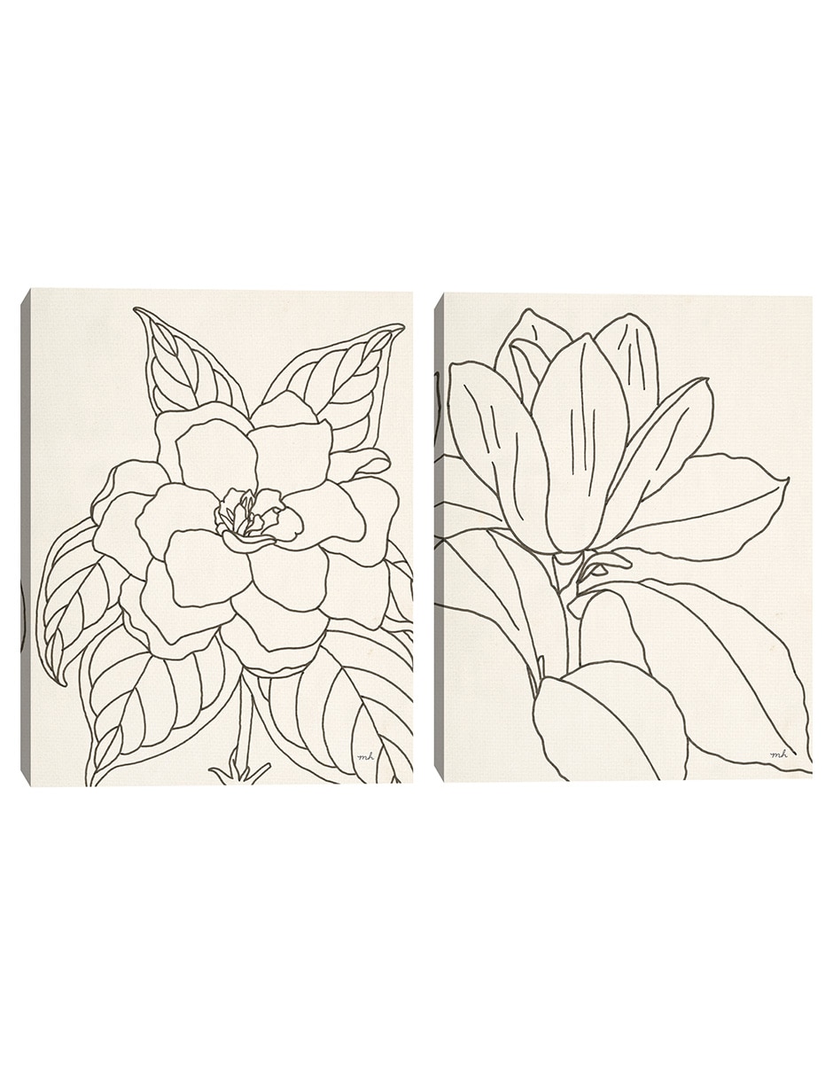 Pintura Cultivo De Dibujo De Línea De Gardenia técnica mixta Pintura Cultivo De Dibujo De Línea De Gardenia técnica mixta