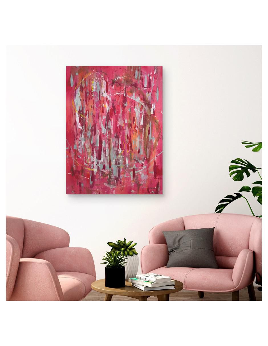 Pintura Alboroto Rojo técnica impresión Alboroto Rojo 4