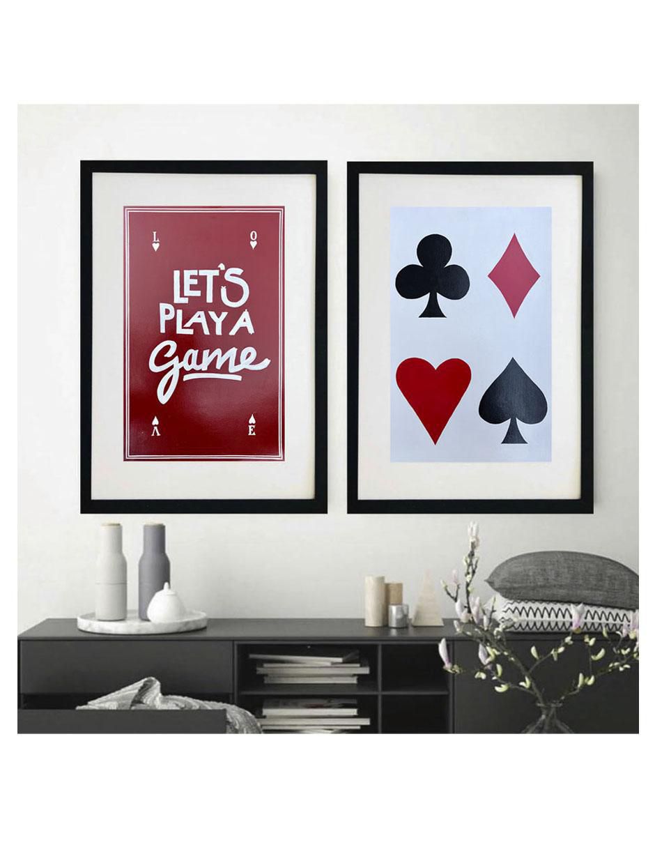Pintura Let's Play A Game Elaborada Totalmente A Mano técnica acrílico Cartas 4