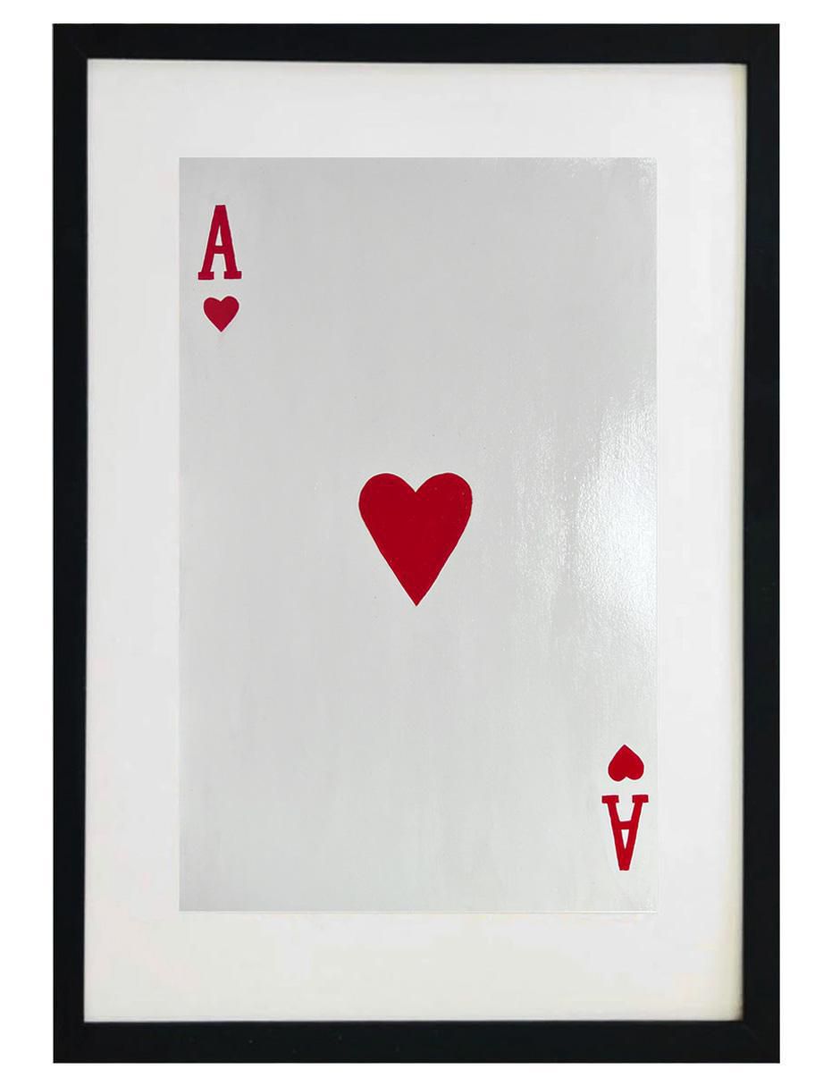 Pintura A's De Corazón Elaborada Totalmente A Mano técnica acrílico Cartas Pintura A's De Corazón Elaborada Totalmente A Mano técnica acrílico Cartas
