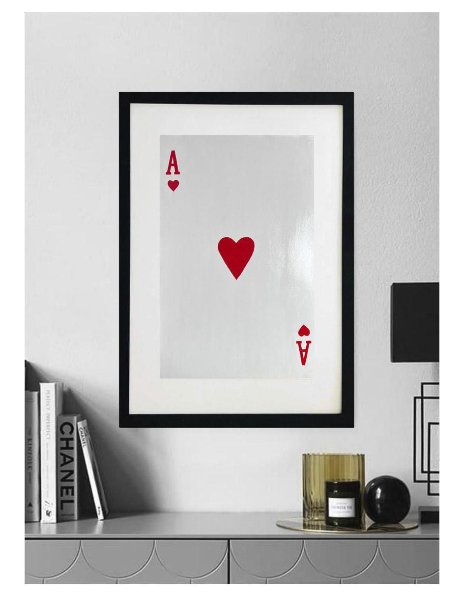 Pintura A's De Corazón Elaborada Totalmente A Mano técnica acrílico Cartas 2