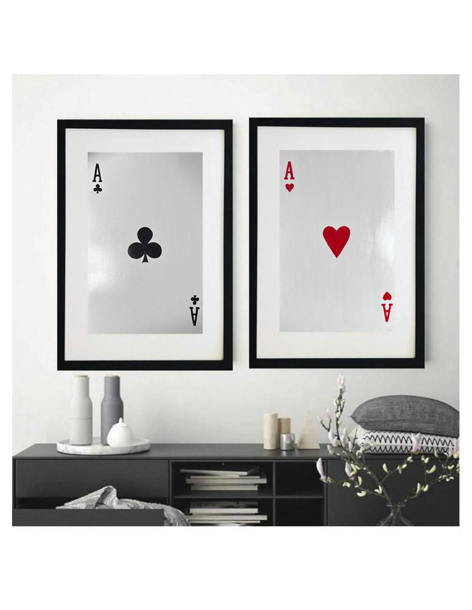 Pintura A's De Corazón Elaborada Totalmente A Mano técnica acrílico Cartas 4
