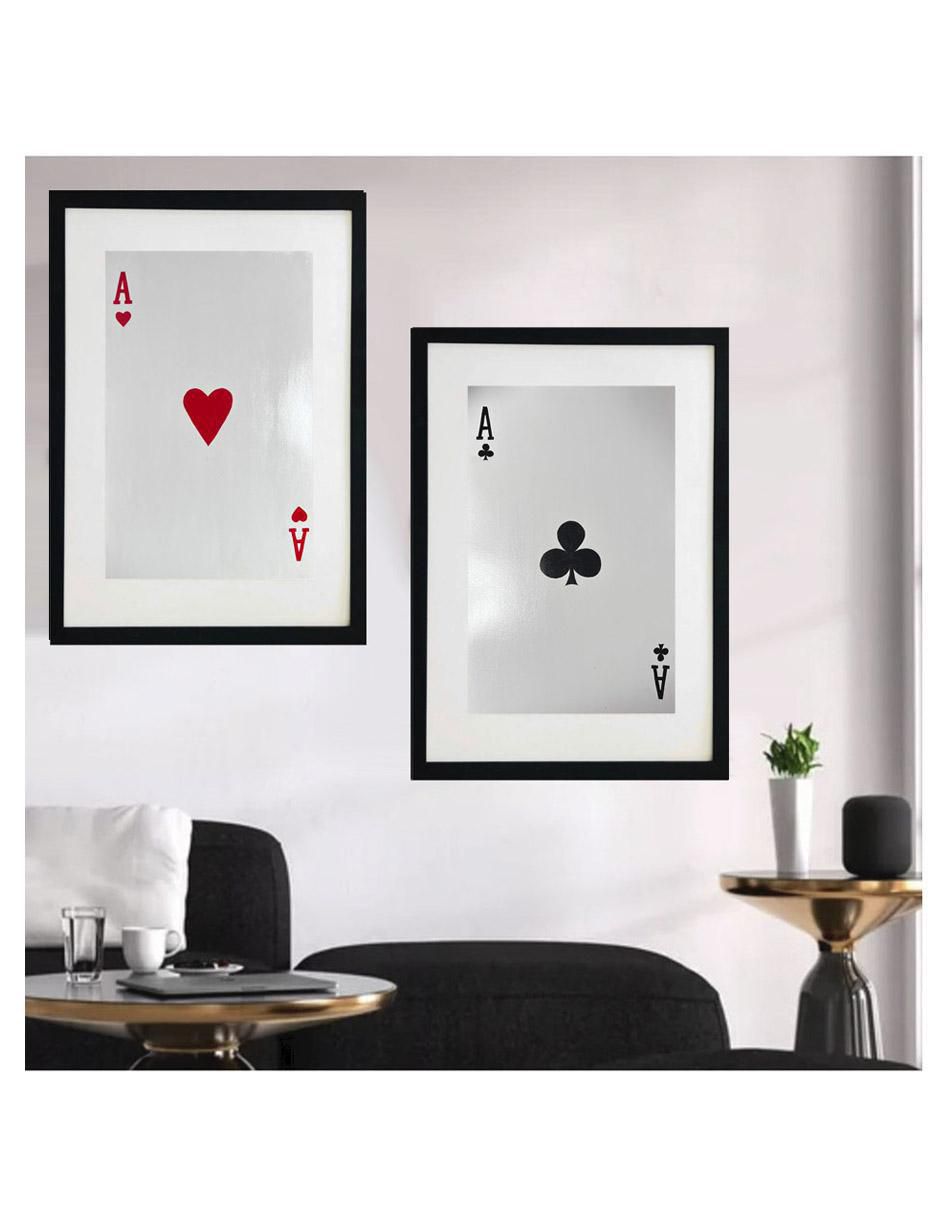 Pintura A's De Corazón Elaborada Totalmente A Mano técnica acrílico Cartas 5