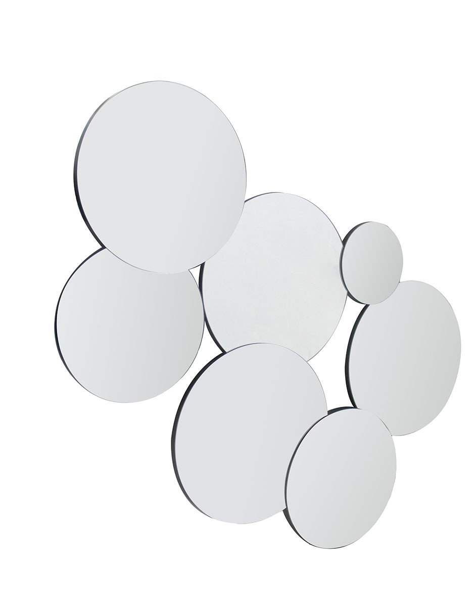 Espejo irregular Silver Circles 2
