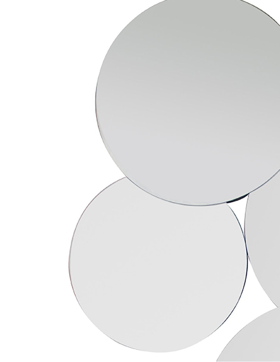 Espejo irregular Silver Circles 3