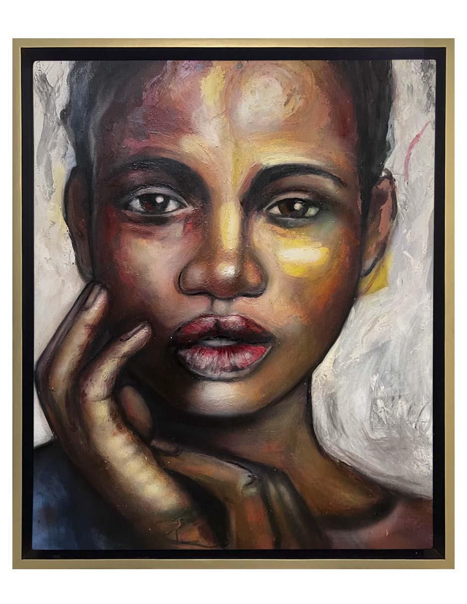 Pintura Aba técnica mixta