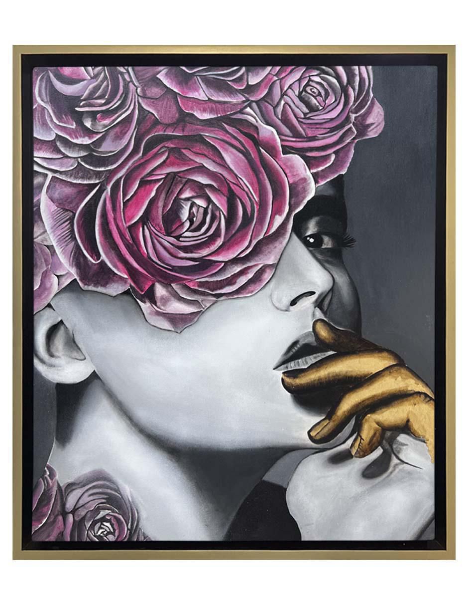 Pintura Amanda técnica mixta Mujer De Flores Pintura Amanda técnica mixta Mujer De Flores