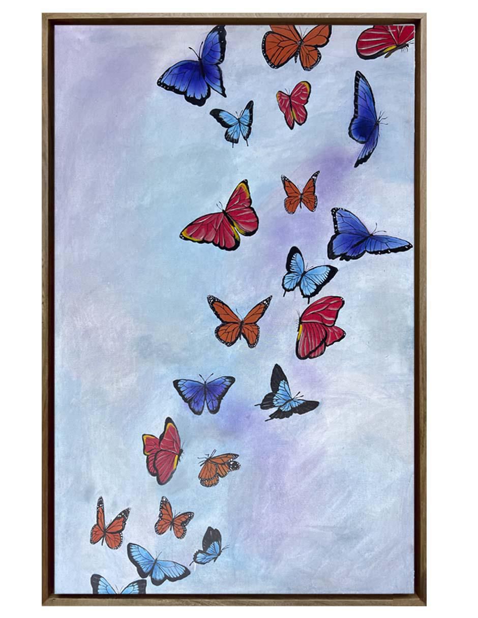 Pintura Butterfly Dream técnica acrílico Animalart Pintura Butterfly Dream técnica acrílico Animalart