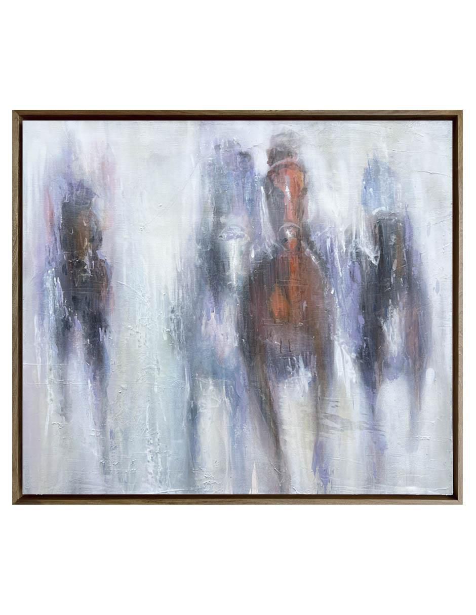 Pintura Caballos Salvajes técnica mixta Animalart Pintura Caballos Salvajes técnica mixta Animalart