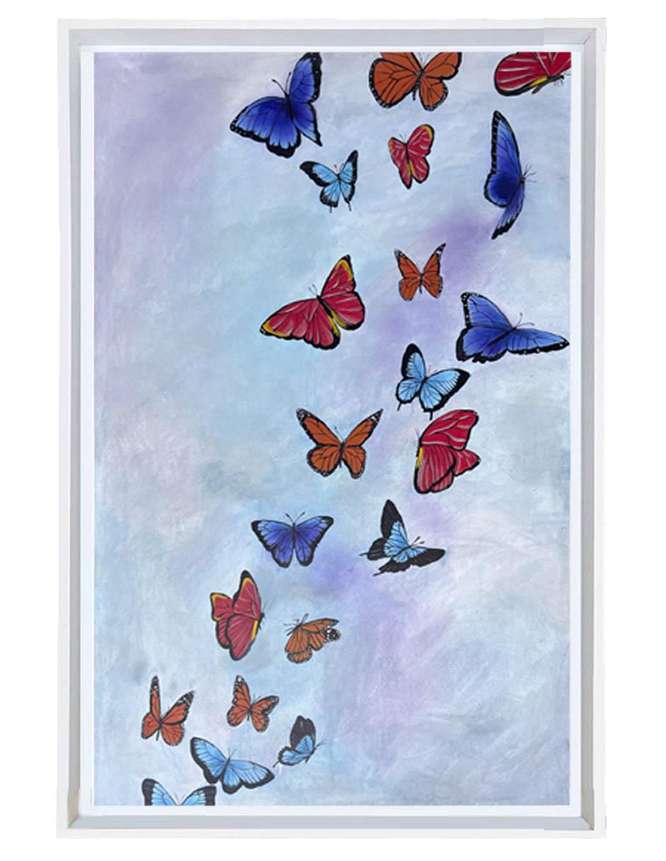 Pintura Butterfly Dream técnica acrílico Animalart Pintura Butterfly Dream técnica acrílico Animalart