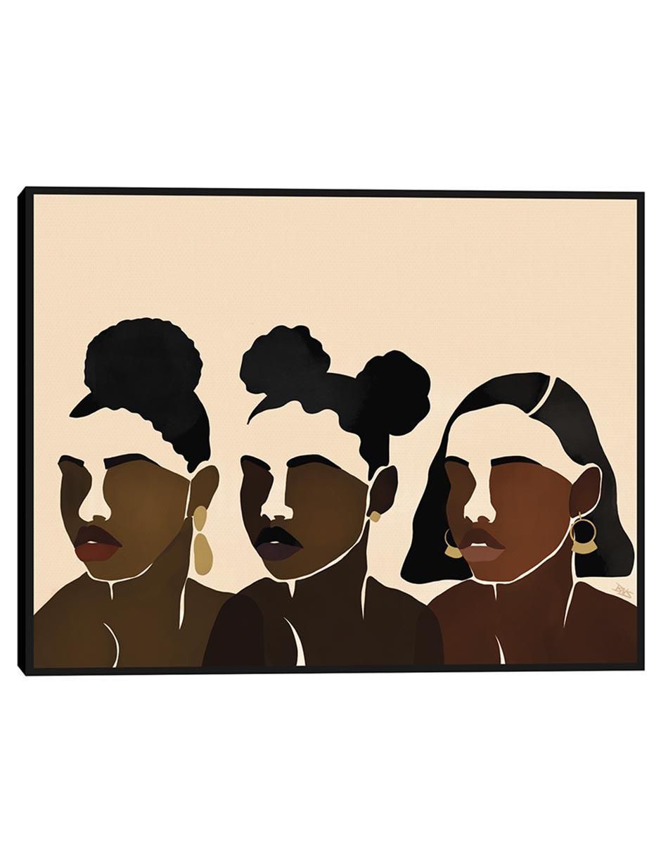 Pintura Hermanas Ii técnica mixta Siluetas Pintura Hermanas Ii técnica mixta Siluetas