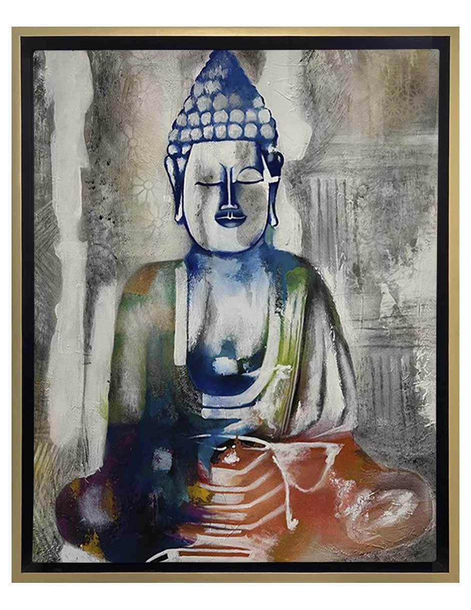 Pintura Buda (Buddha) técnica mixta Espiritualidad