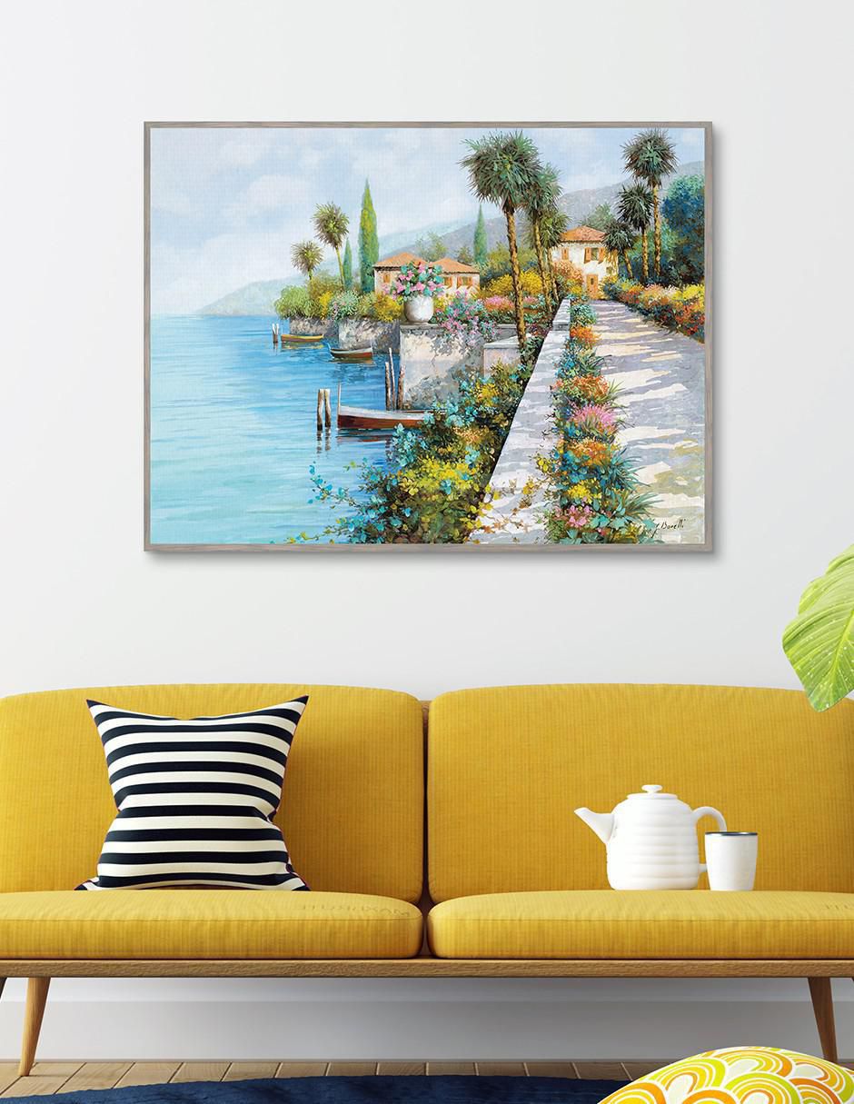 Pintura Lungo Lago técnica mixta Lungo Lago 2