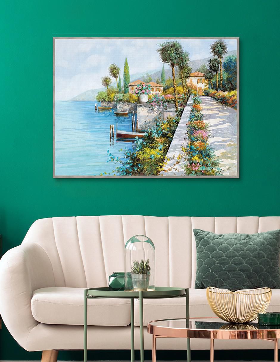 Pintura Lungo Lago técnica mixta Lungo Lago 4
