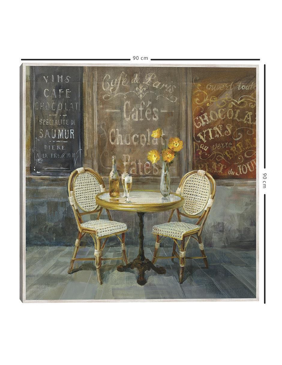 Pintura Café Francés técnica mixta Café Francés 5