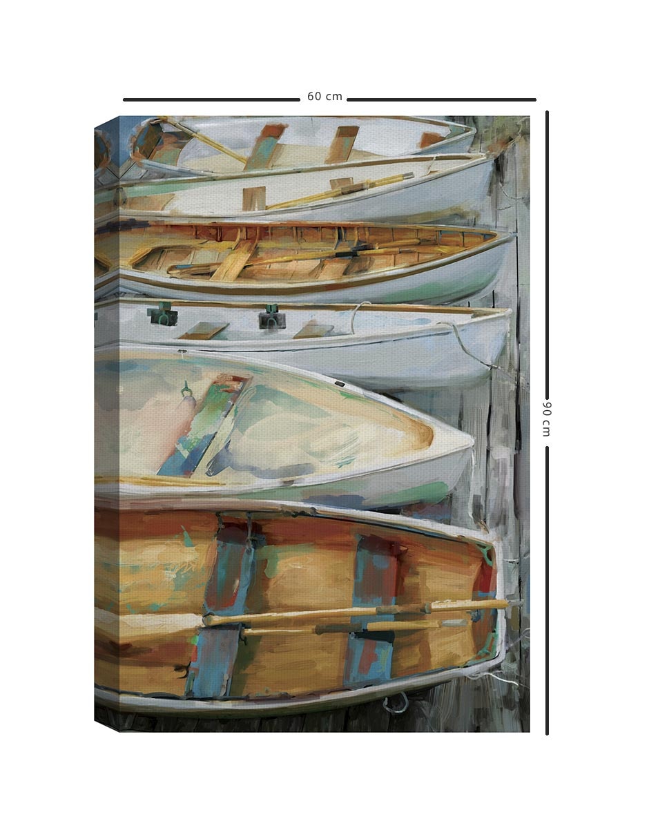 Pintura Junto Al Muelle técnica mixta Junto Al Muelle 5