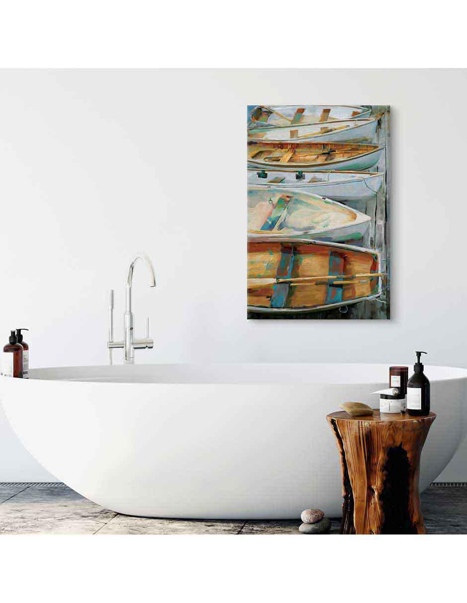 Pintura Junto Al Muelle técnica mixta Junto Al Muelle 3