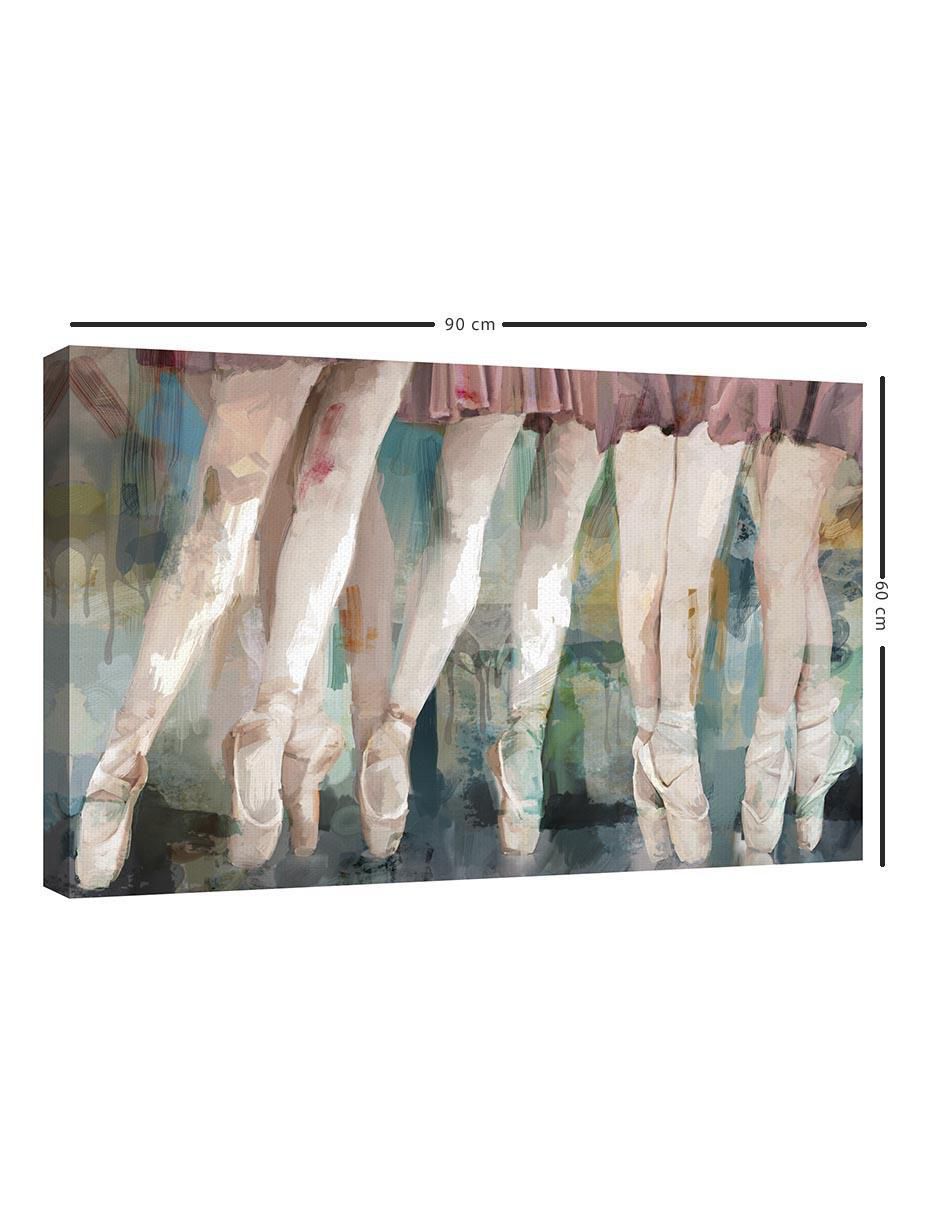 Pintura Barre Bailarinas de Ballet técnica mixta 5