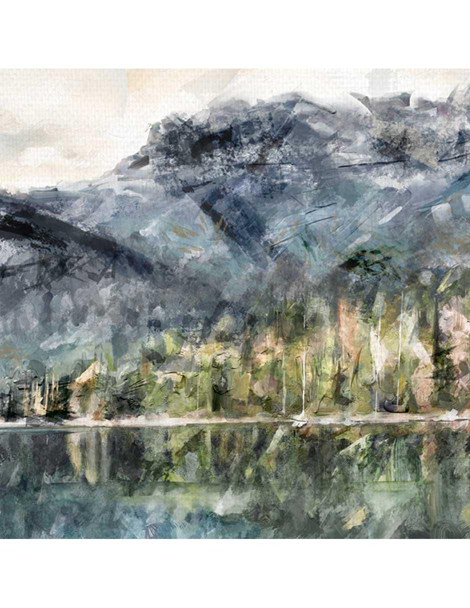 Pintura Reflexiones Sobre El Lago técnica mixta Reflexiones Sobre El Lago 3
