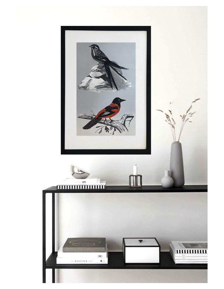 Pintura Birds técnica acrílico Animalart 2