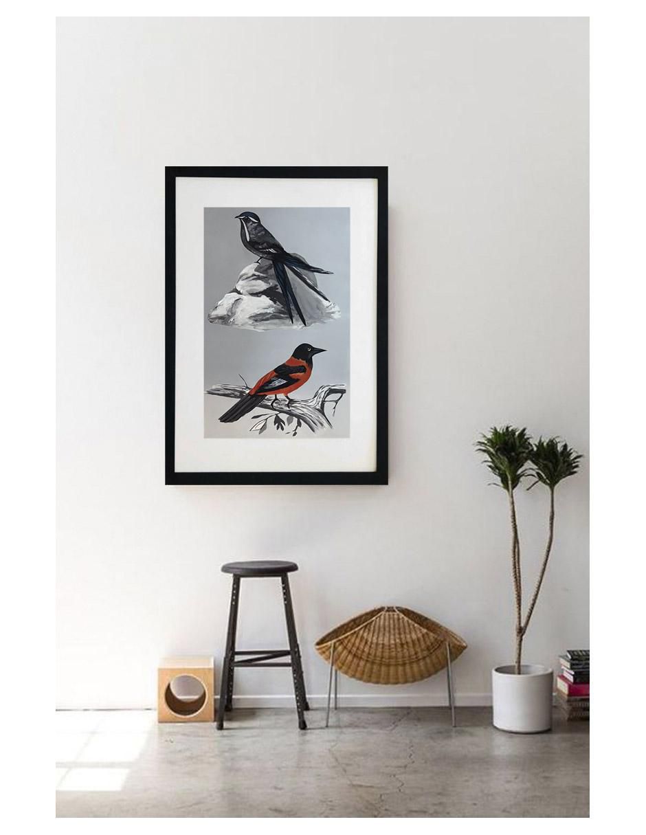 Pintura Birds técnica acrílico Animalart 3
