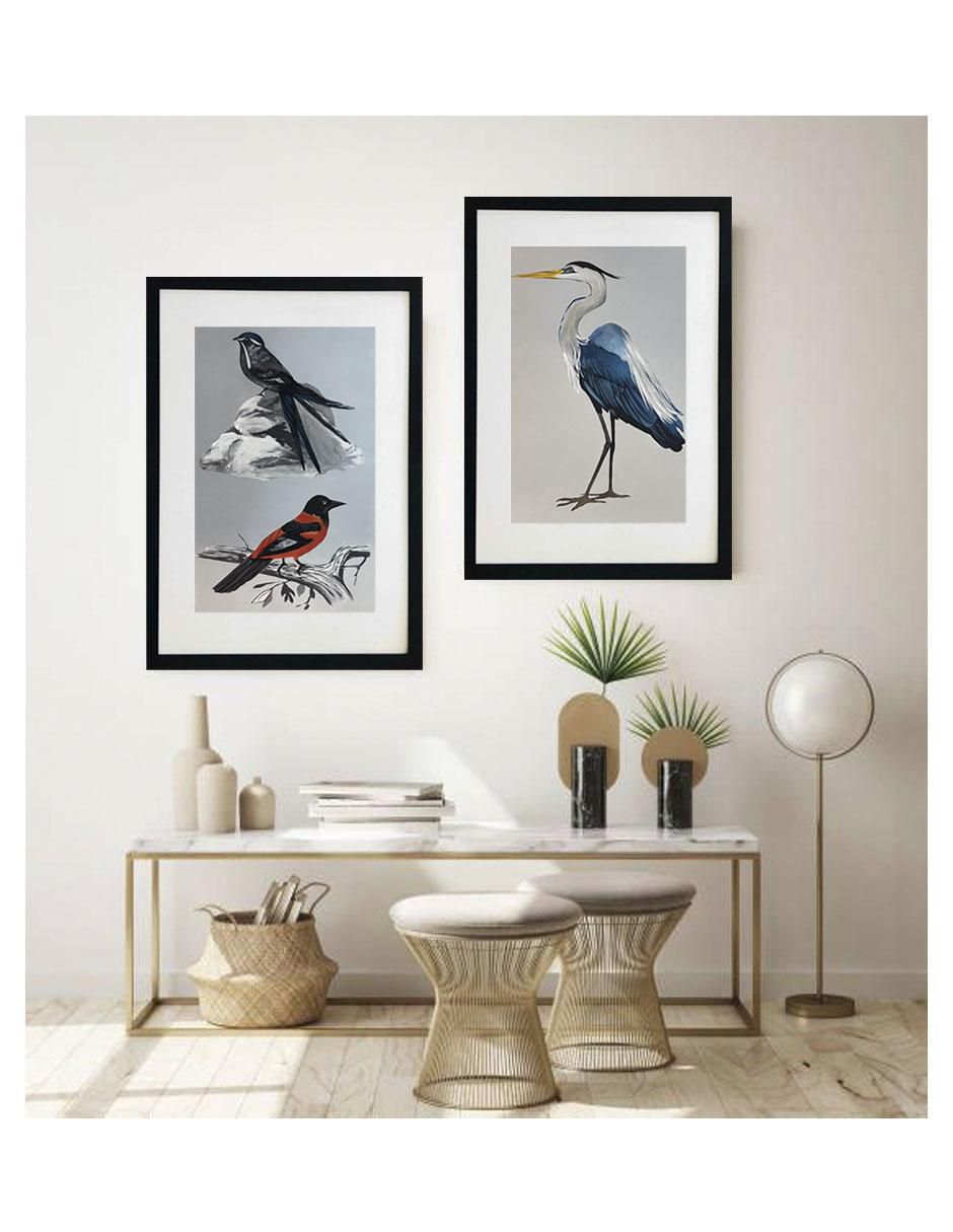 Pintura Birds técnica acrílico Animalart 5