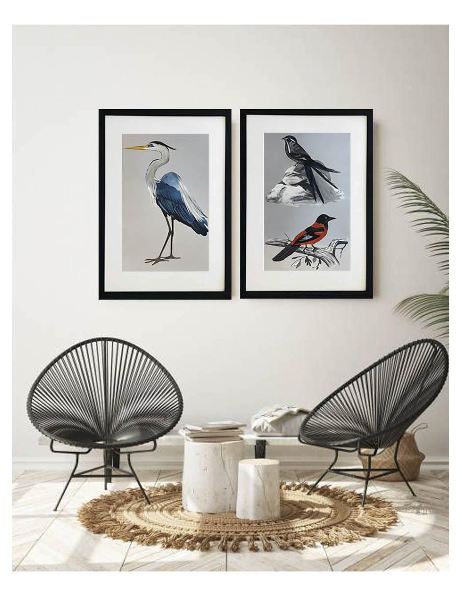 Pintura Birds técnica acrílico Animalart 6