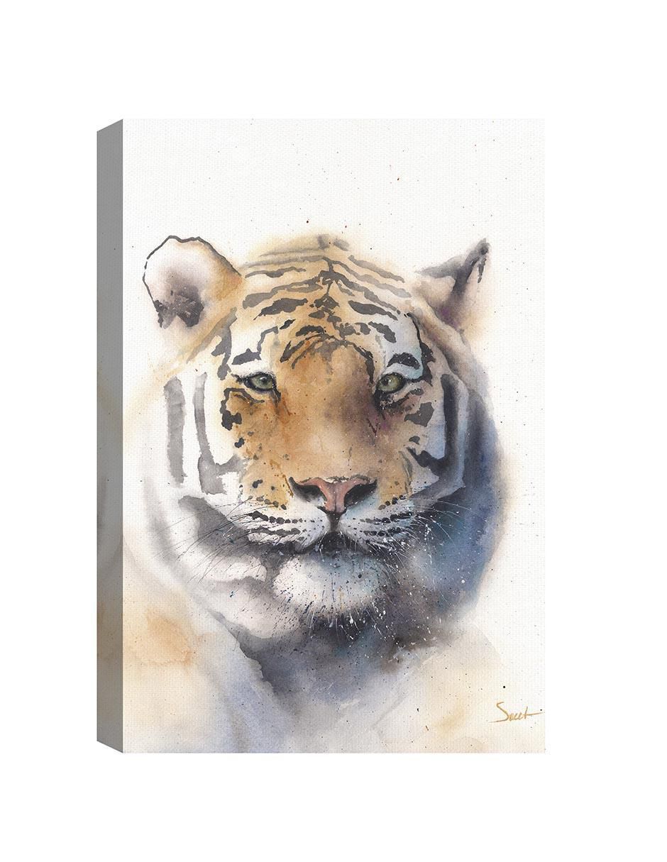 Pintura Tigre técnica mixta Animales Pintura Tigre técnica mixta Animales