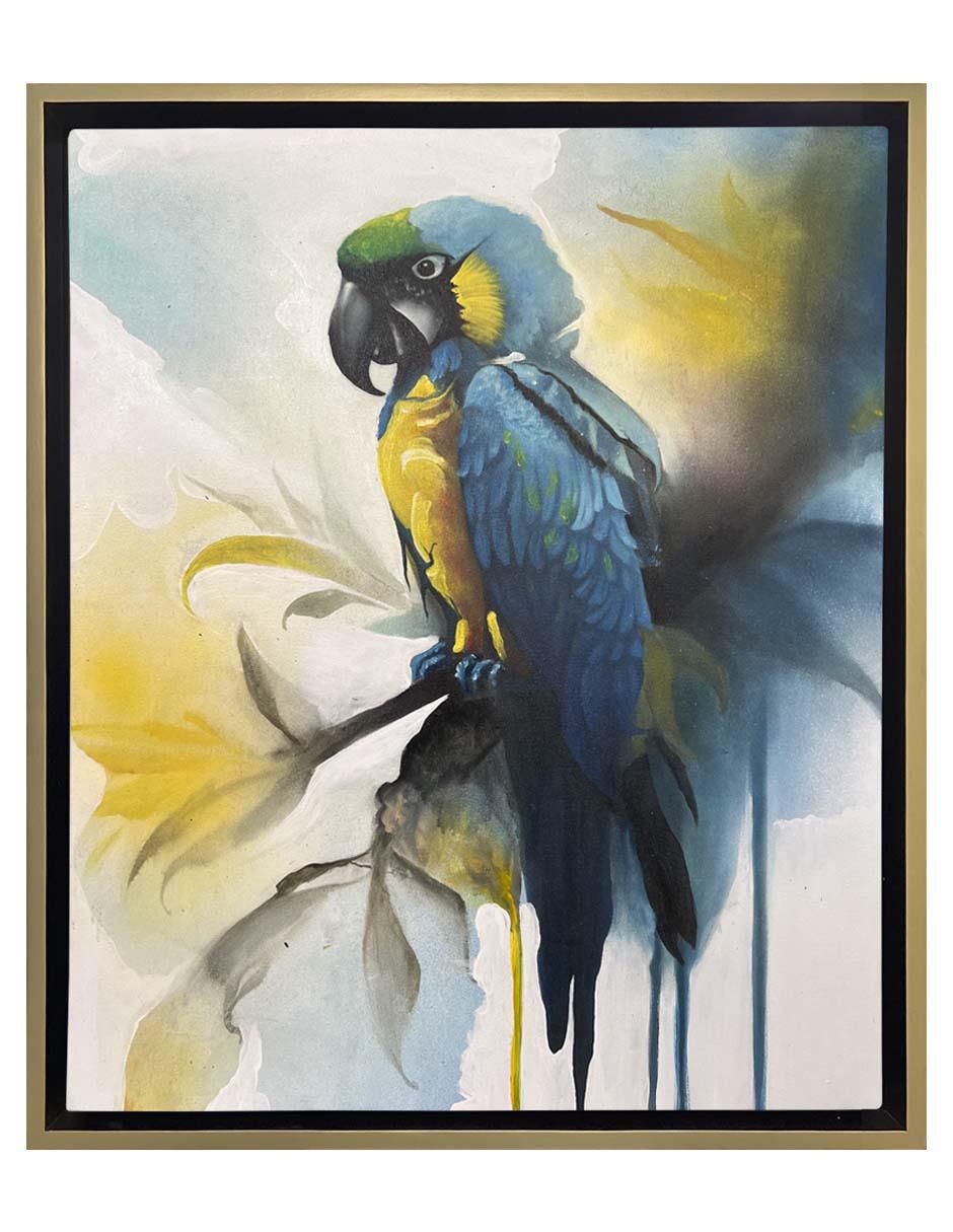 Pintura Perico técnica mixta Animalart Pintura Perico técnica mixta Animalart