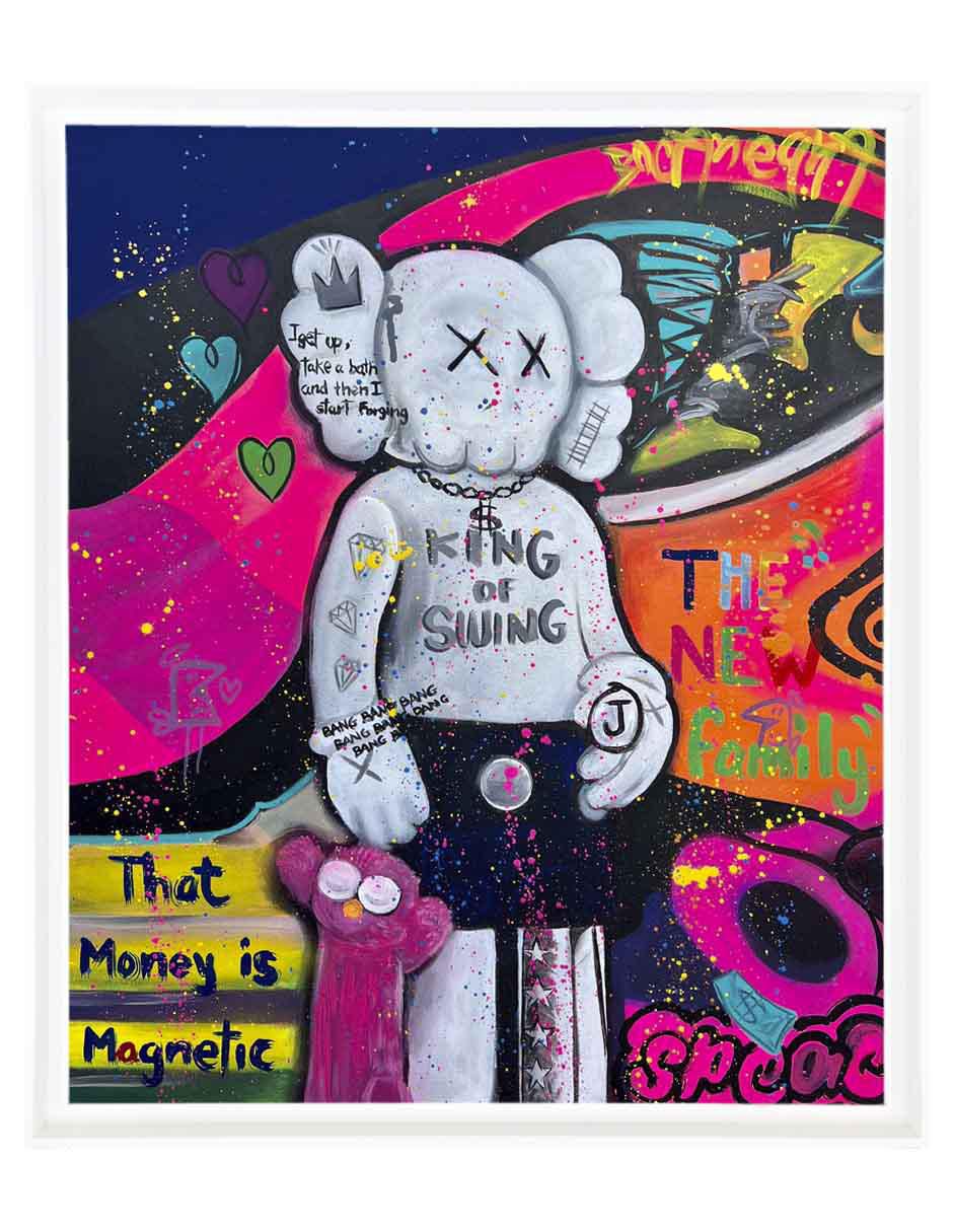 Pintura King Of Swing técnica mixta Milleniart