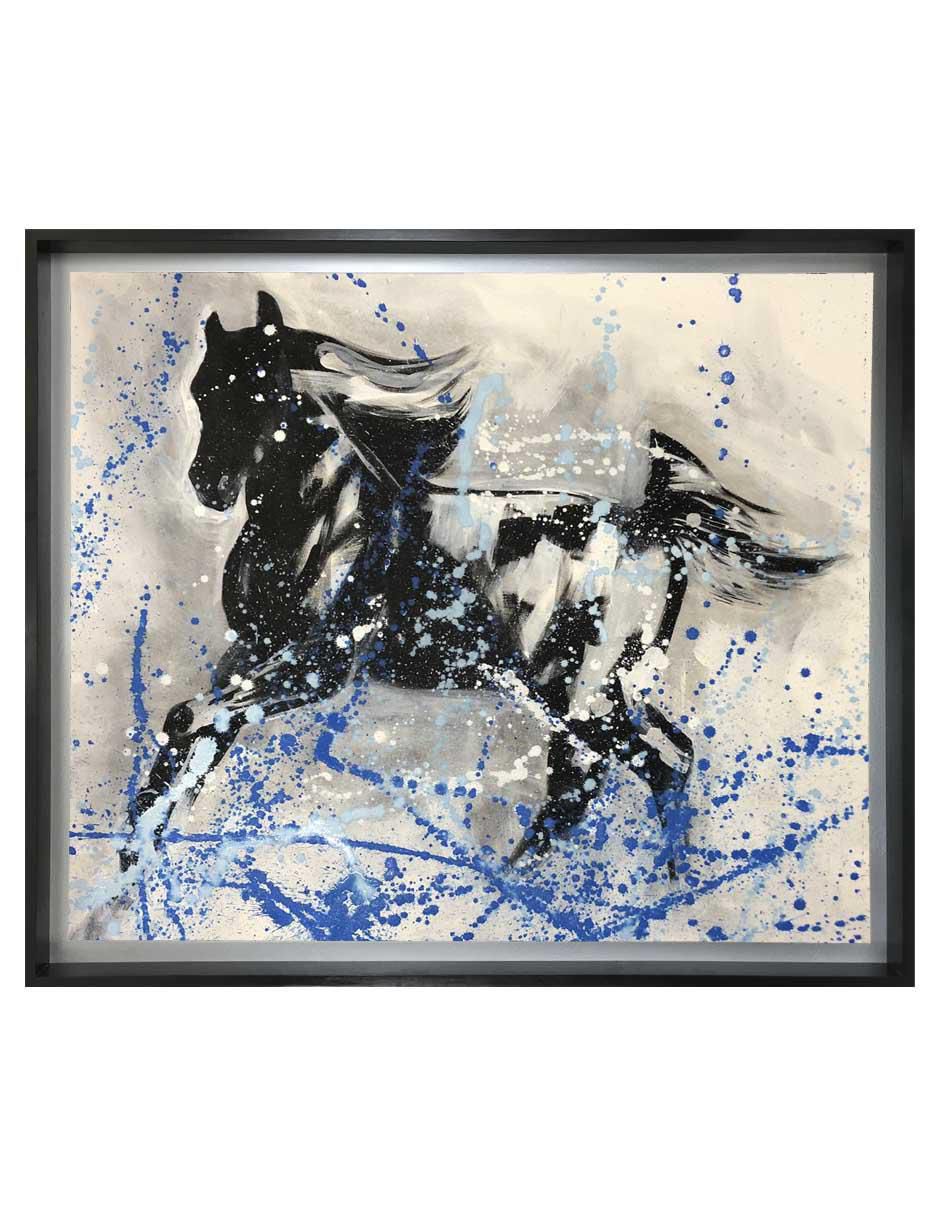 Pintura Galopando técnica acrílico Animalart Pintura Galopando técnica acrílico Animalart