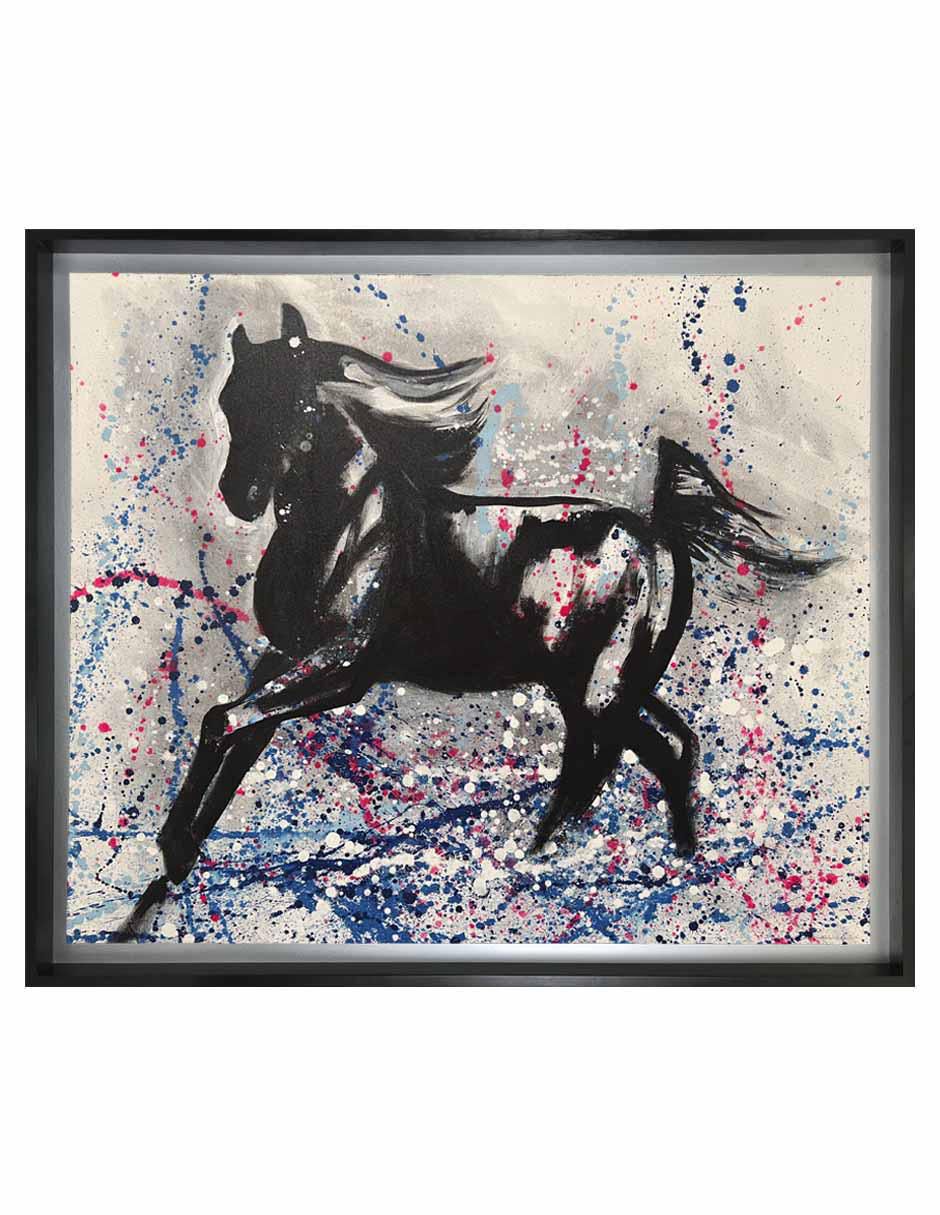 Pintura Galopando Ii técnica acrílico Animalart