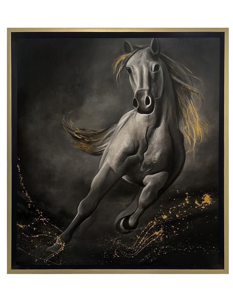 Pintura Dream Horse técnica mixta Animalart Pintura Dream Horse técnica mixta Animalart