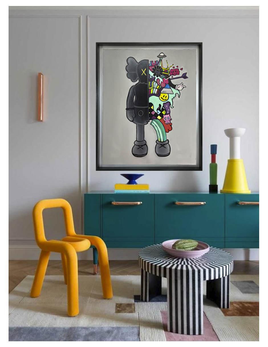 Pintura Somos Lo Que Consumimos técnica acrílico Milleniart 3