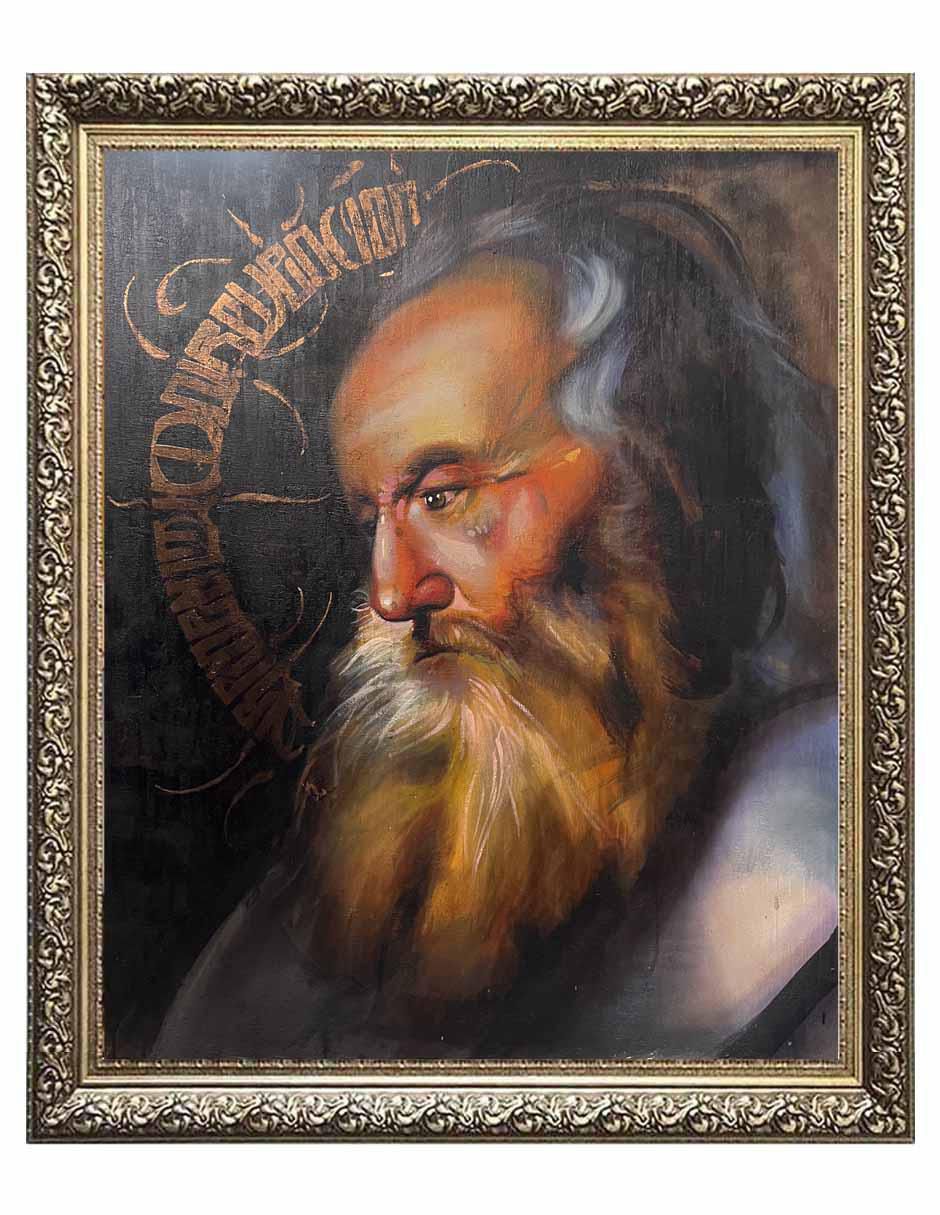 Pintura Redemption técnica mixta Rostros