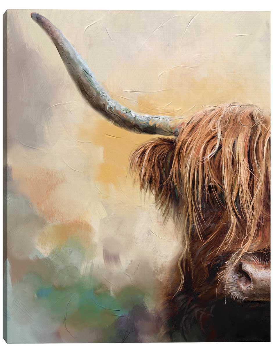 Pintura Tierras Altas técnica mixta Animales
