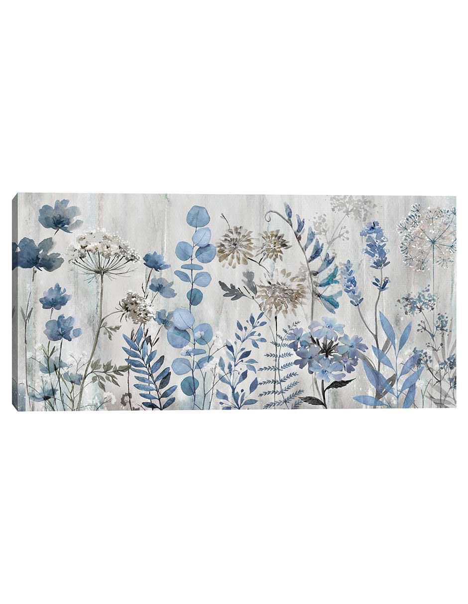 Pintura Sueño De La Pradera Azul técnica mixta Floral Pintura Sueño De La Pradera Azul técnica mixta Floral